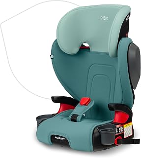 Britax Highpoint 2-in-1 High-Back to Backless Booster Seat - SafeWash Machine Washable, Fits 3 Across, 40-120 lbs, Green Ombre
