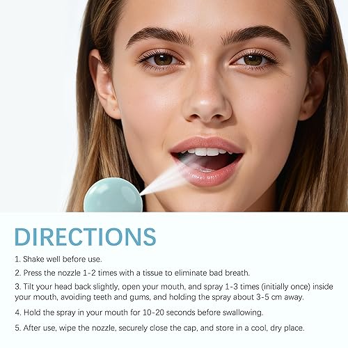Miniatura 7 de Spray oral probiótico para una frescura duradera, aerosol oral sin alcohol con probióticos para el cuidado de la respiración, mejora la salud bucal,