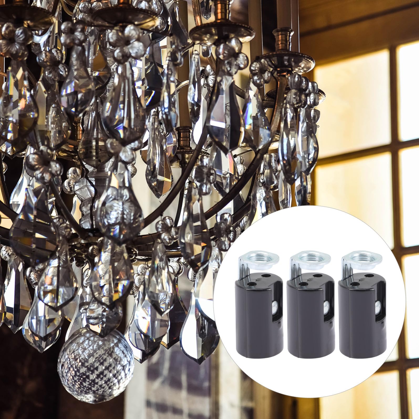 Operitacx 45 Pièces Douilles de Lampe Bougie de Supports pour Lustres et Projets Diy Installation Facile et Durable Sécurisé pour Maison et Bureau
