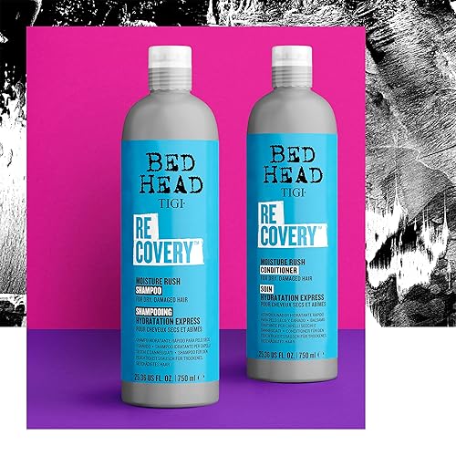 Miniatura 6 de Bed Head by TIGI Recovery - Juego de champú y acondicionador hidratante para cabello seco, con extracto de cacto de huna, 25.36 onzas líquidas,