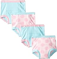 Vista 8 de Gerber Pack de 4 pantalones de entrenamiento y ropa interior para bebés y niñas