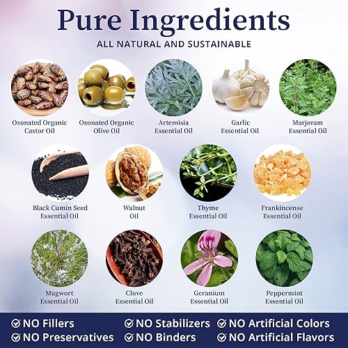 Miniatura 3 de BioPure Aceites O3 10 en 1 - Suplemento nutracéutico que combina aceites orgánicos y naturales ozonizados para apoyar el sistema inmunológico, la