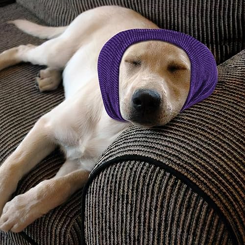Miniatura 7 de 1 pieza de orejas silenciosas para perros, sudadera con capucha para orejas de perro, diadema de protección contra ruido, cálida bufanda de invierno