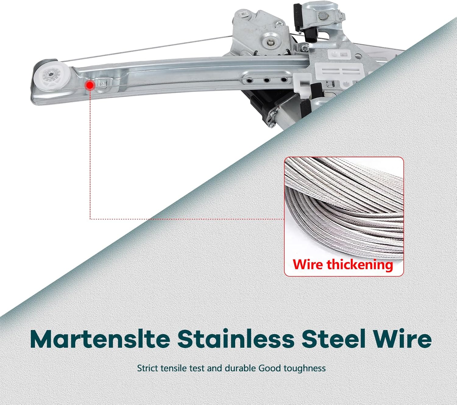 FINDAUTO 751-969 Rear Right Passenger Side Power Window Regulator with Motor Assembly Compatible for 2013-2016 for Cadillac SRX