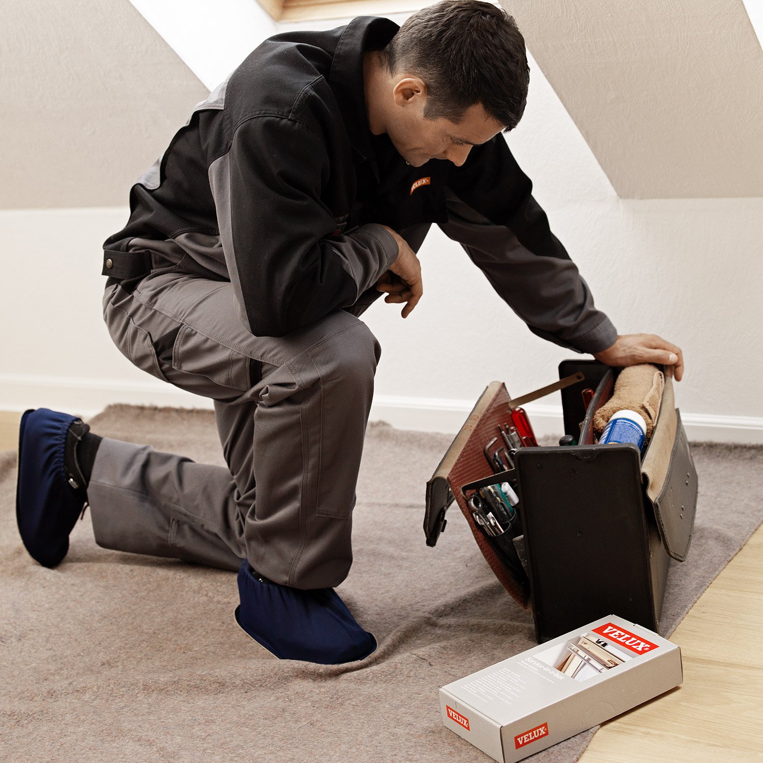 VELUX 1 X Original Pflege-Set ZZZ 220 für Kunststoff- und Holzfenster GGL GPL GHL GGU GHU GTU GPU VL VU VKU
