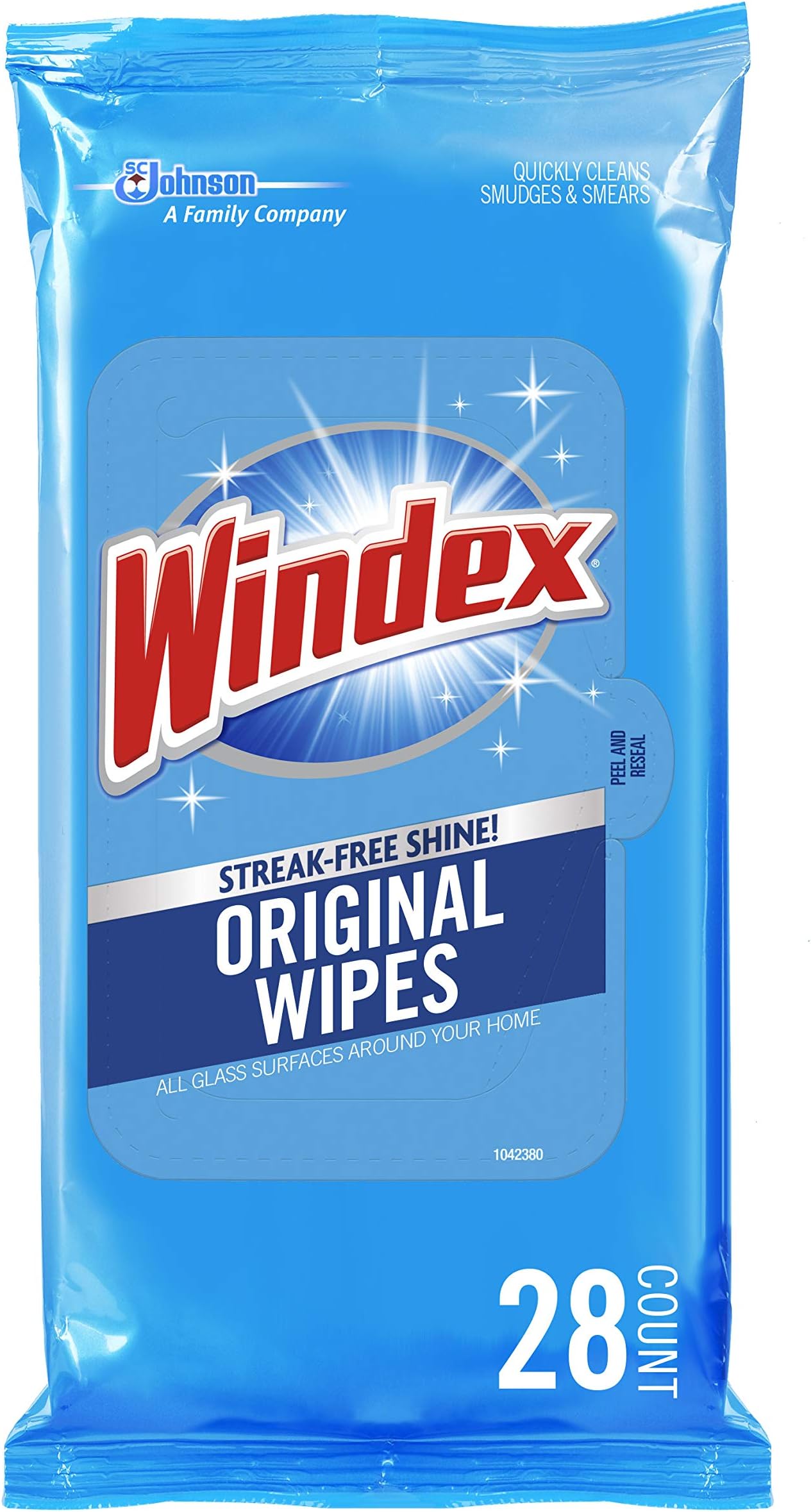 Glass and Multi-Surface Cleaning Wipes, 28 Count