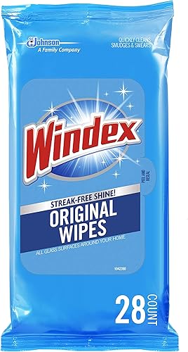 Miniatura 1 de Windex - Toallitas de limpieza para vidrio y multisuperficie, 28 unidades