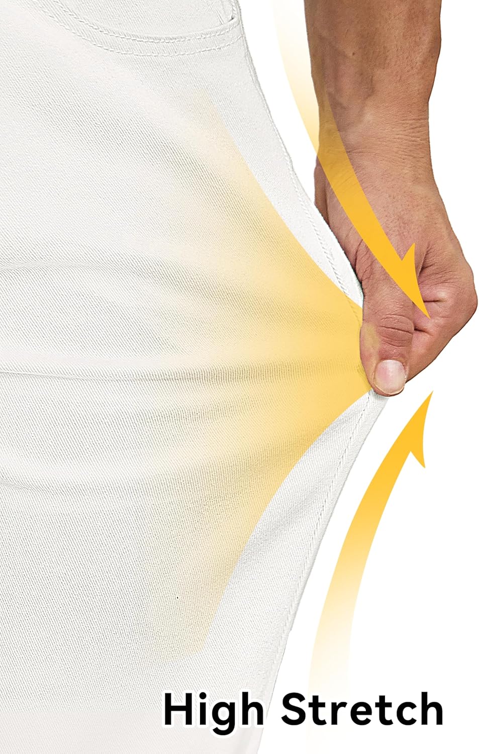 Men's Regular Fit Stretch Jeans Straight Leg 5-Pocket Classic Comfort Flex Denim Pants - Image 4