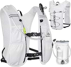 Colete de hidratação de corrida 5L, pacote de colete de corrida com bexiga de água de 1,5 L, mochila de água leve para caminhadas, corrida, ciclismo