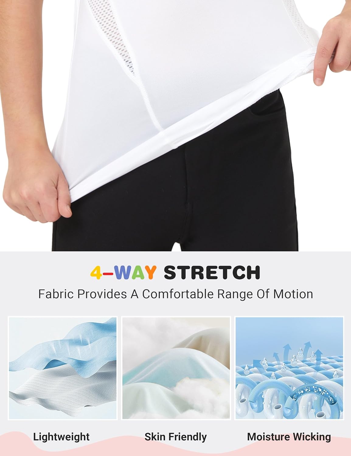 FitsT4 Sports Girls Short Sleeve Equestrian Shirt Quick Dry Horse Riding Shirts Half Zip Horseback Show Shirt - Image 4