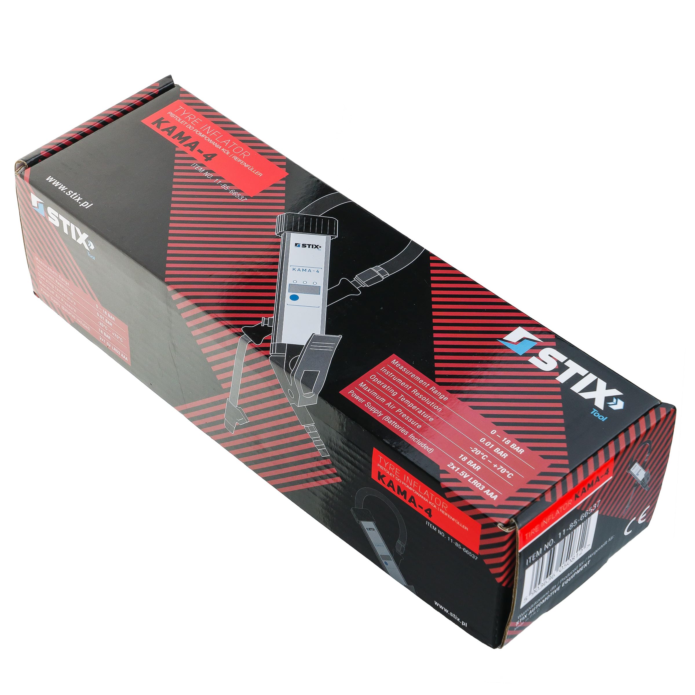 STIX KAMA-4 Gonfleur numérique 0-18 bar pour pneus poids lourds