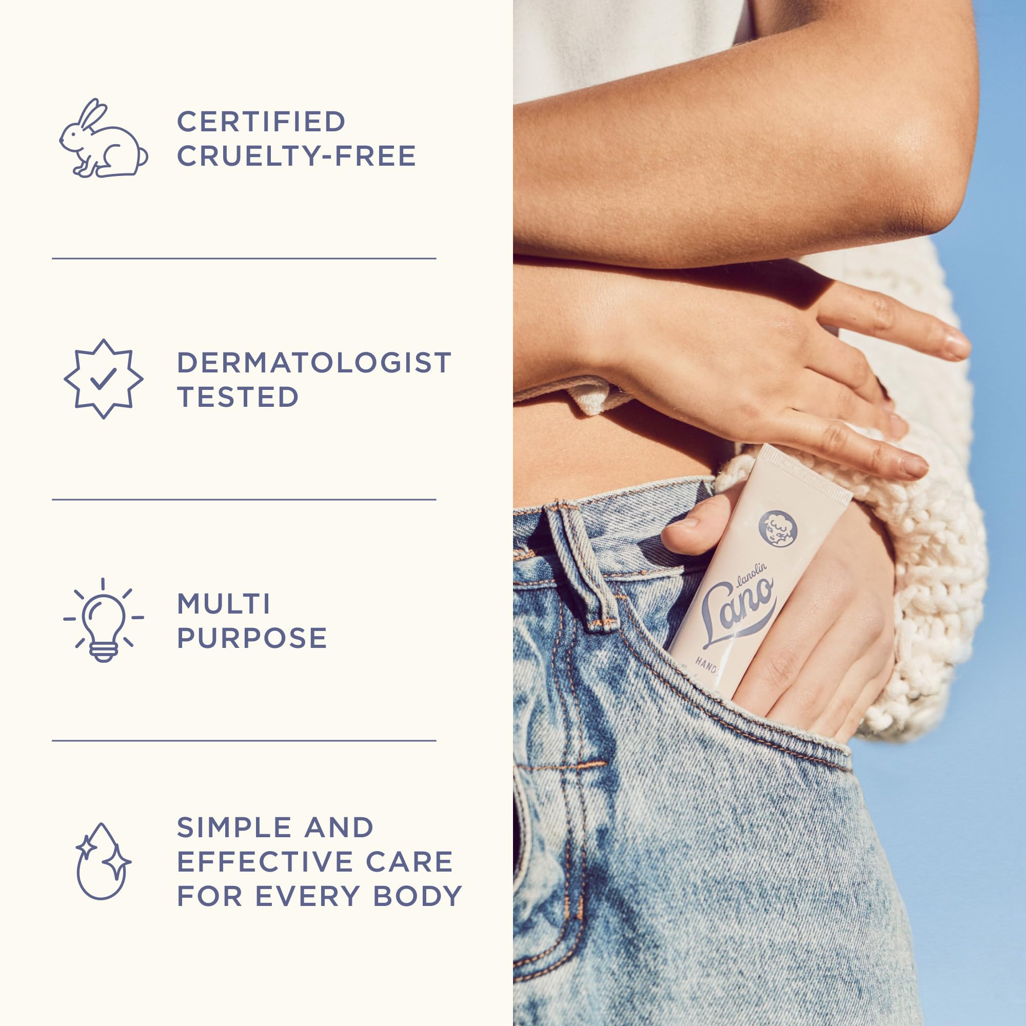 Lanolips Crema de manos Intense Coconutter - Loción hidratante para manos con lanolina, coco, vitamina E + manteca de karité - Ideal para manos secas y agrietadas + cutículas - Sin crueldad, vegetaria