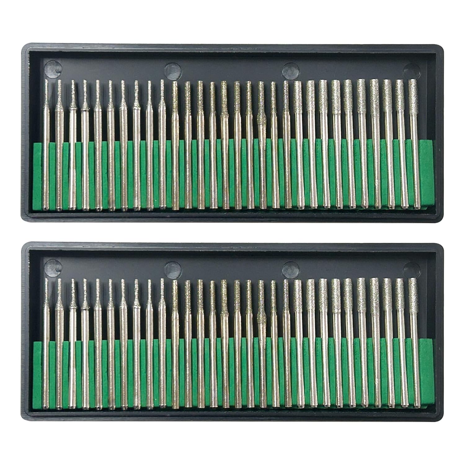 60 Pack Diamond Drill Bit 1mm/2mm/3mm Jewelry Beach Sea Glass Shells Gemstones Lapidary,20 pcs 1mm/2mm/3mm.