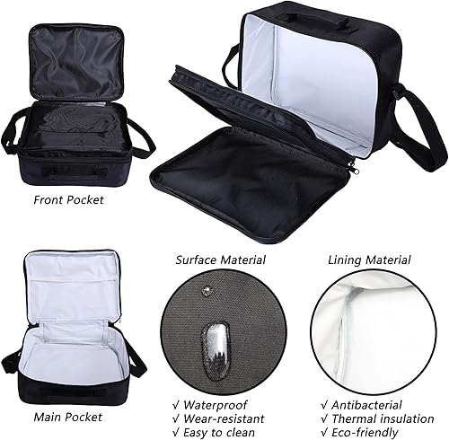 Miniatura 3 de Qushy Fiambrera para adultos, bolsa de almuerzo unisex para adultos