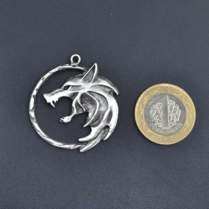 Witcher Knitted Chain Necklace - Silver Plated - Men's Women's Necklace - No:1571