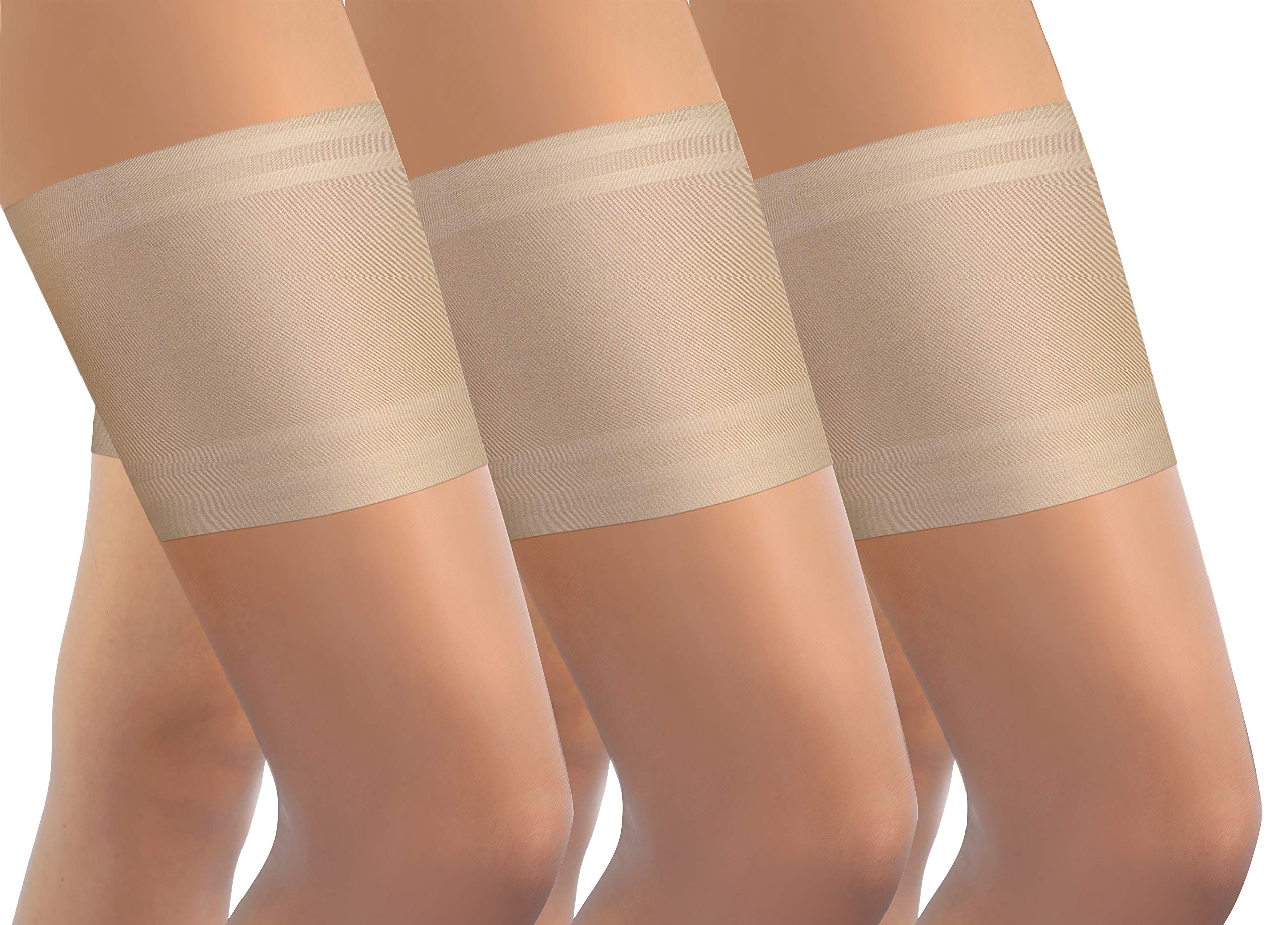 sesto senso 3 Paar Oberschenkelbänder Sexy Elastische Anti-reibung mit 4 Silikonstreifen