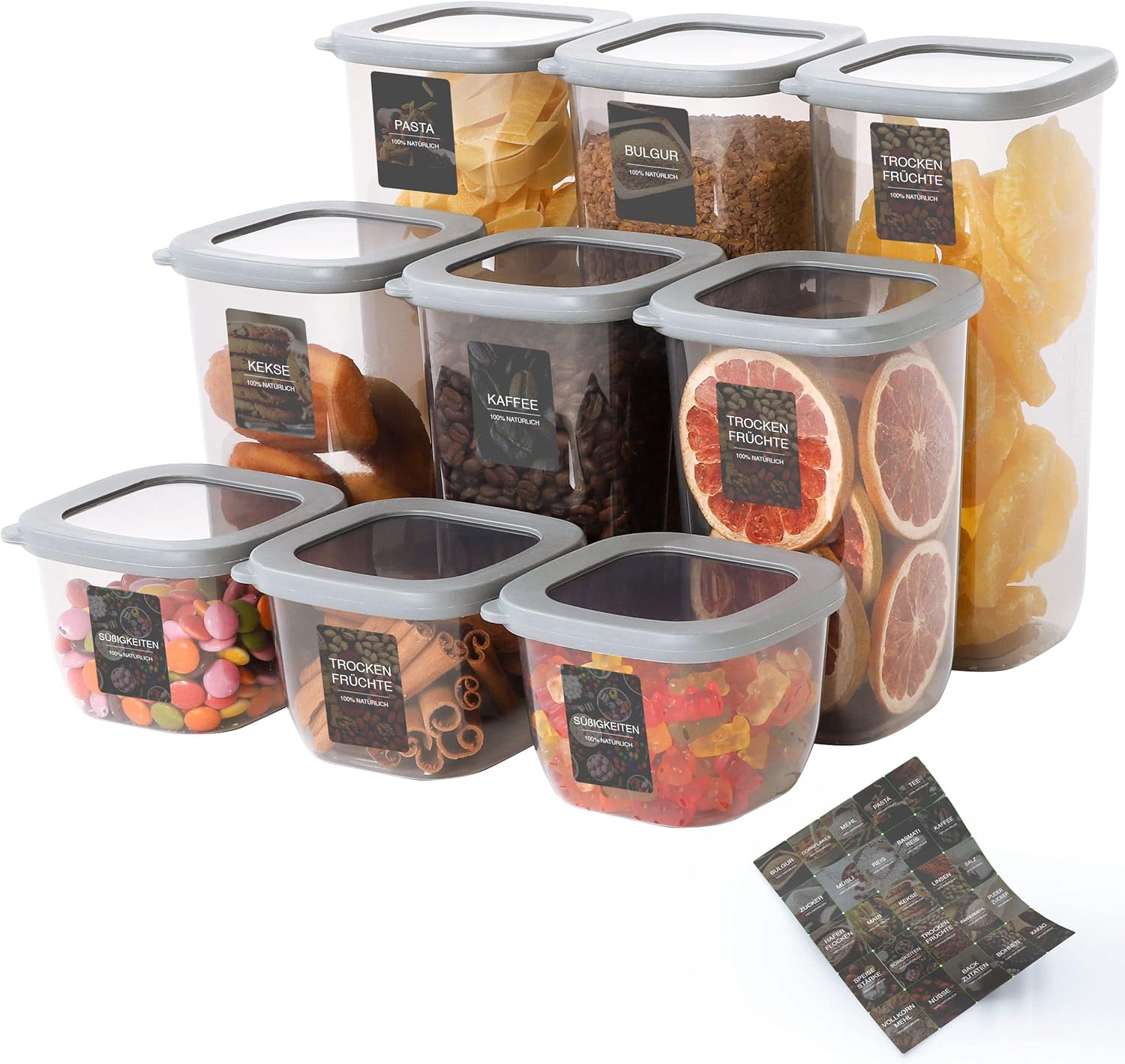 Uandu Lock & Fresh Vorratsdosen 4er Set - BPA Frei Für Mikrowelle & Gefrierschrank