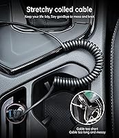 Vista 5 de USB C to C Charger Cable [2-Pack 3FT], Coiled USB-C Cable for Car, Type C Fast Charging USBC to USBC Cable for iPhone 17/16/15/15 Pro/15 Plus/15 Pro