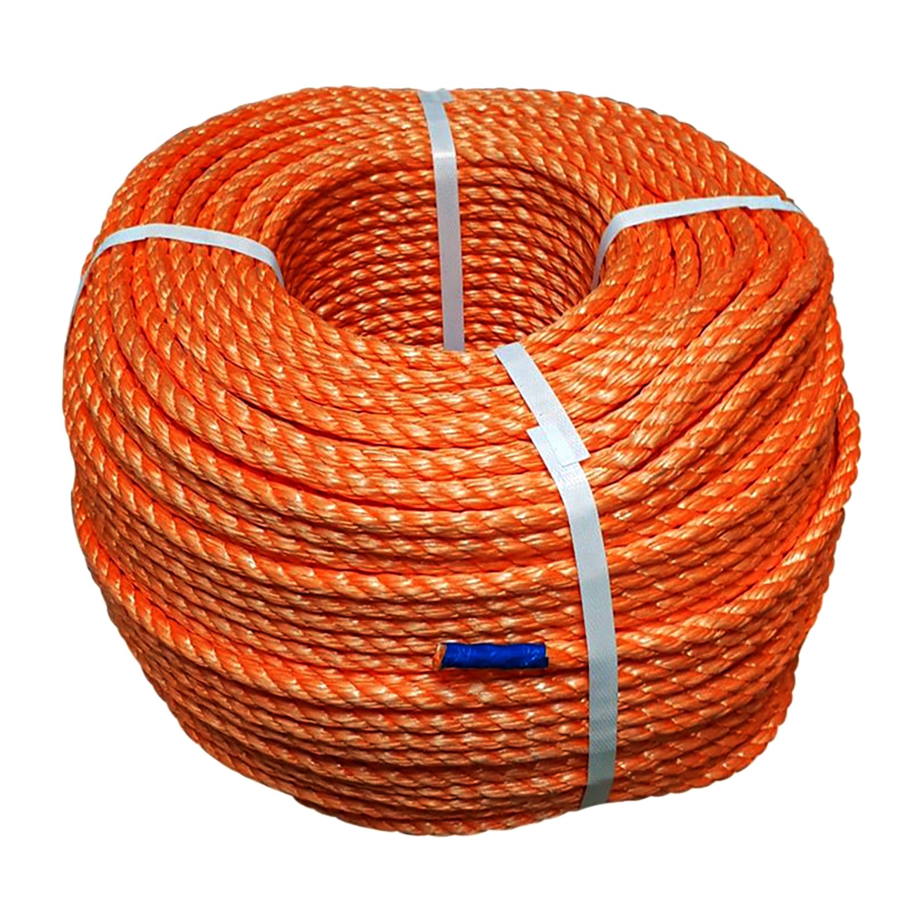 D P Gold Rope Nylon PP Twisted Cord Twine Rope String - (Orange