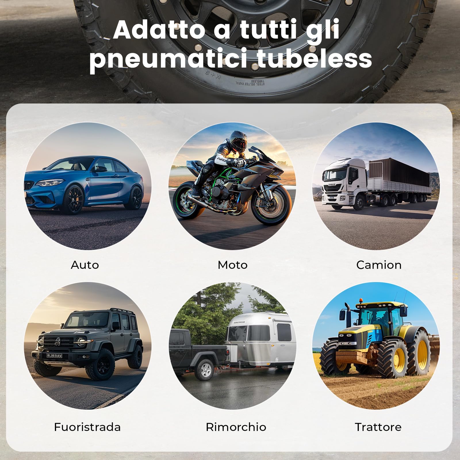 ETENWOLF 42 x Kit di Riparazione Pneumatici con Tappo in Gomma | Impugnatura a T migliorata, Portatile e Compatto, per Auto, Moto, ATV, SUV, Biciclette