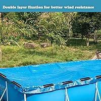 Vista 5 de Paquete de 60 clips para cubierta de piscina para asegurar la piscina, clip de cubierta de invierno, clip de cubierta sobre el suelo, 2 formas