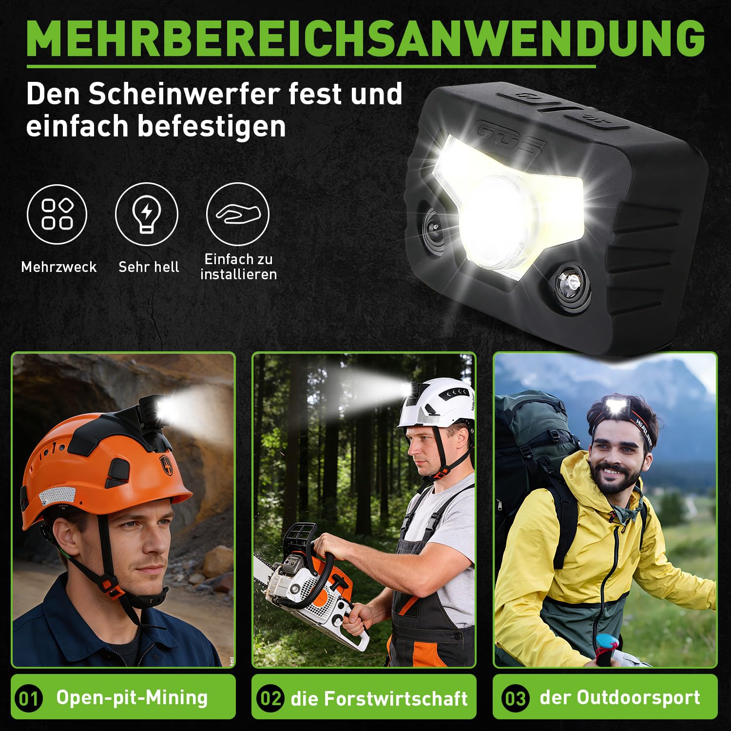 GREEN DEVIL VOLTEK Forest AIR Bluetooth Set - Forst- & Höhenarbeits-Schutzhelm EN12492 Zertifiziert, 5-in-1 System mit Metallnetzvisier & SNR 32dB Bluetooth Gehörschutz + Helmleuchte
