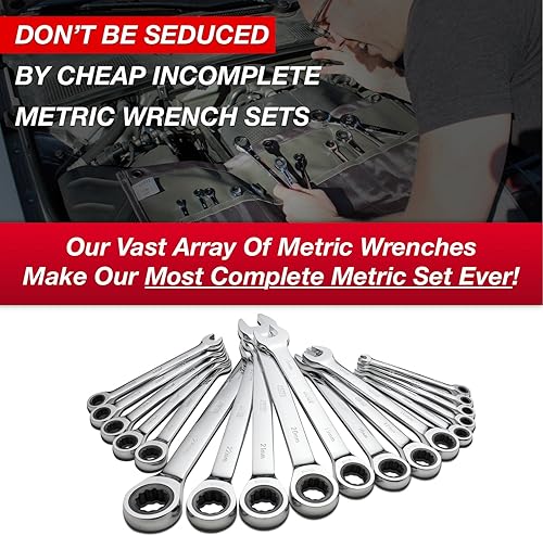 Miniatura 95 de Jaeger - Llave de trinquete Tightspot de 53/64 de pulgada, con precisión y acero pulido endurecido para proyectos en espacios reducidos Juego