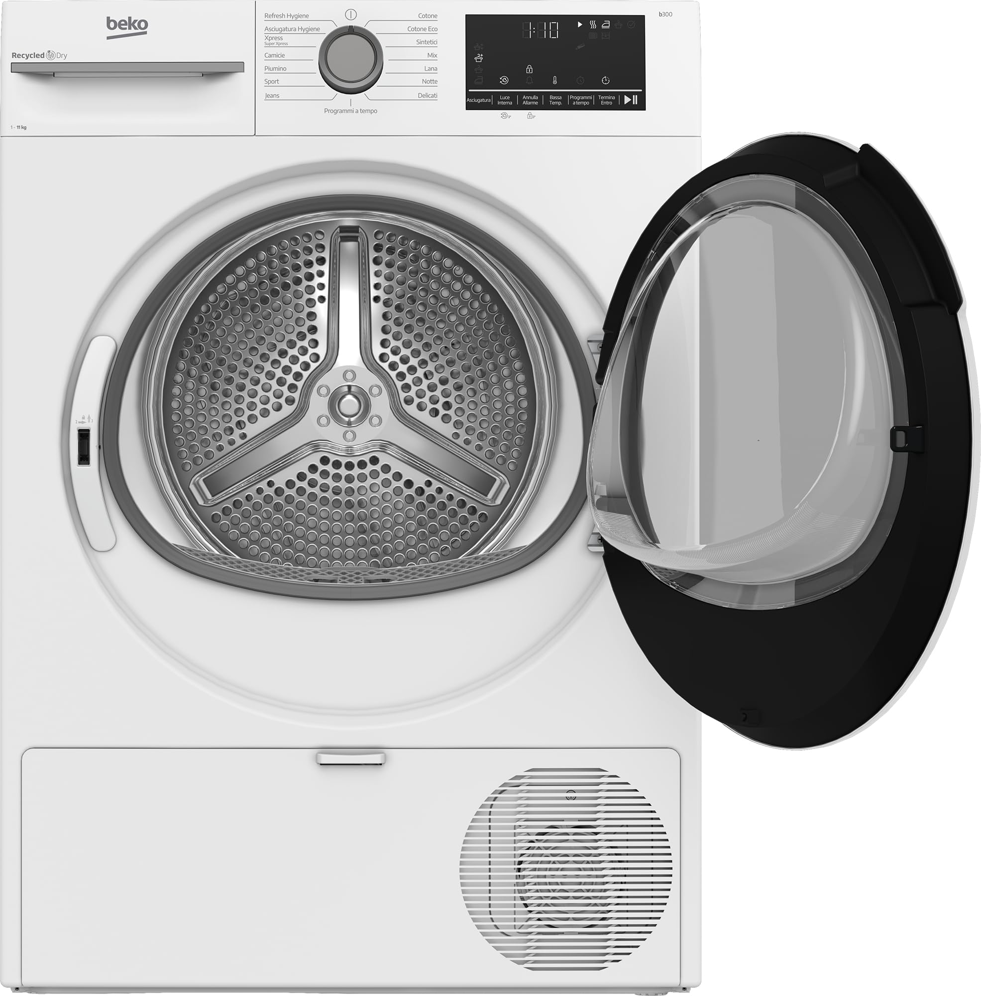 BMT113EW - Asciugatrice Beko 11 Kg, con pompa di calore, Inverter, Classe energetica D