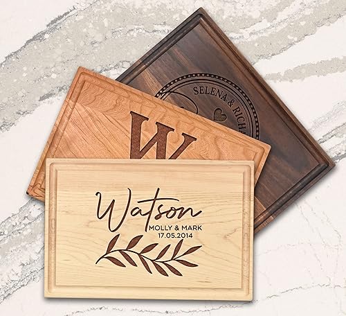 Miniatura 7 de Tabla de cortar personalizada Mr and Mrs Regalo de boda para pareja, tabla de cortar arqueada personalizada, regalos de inauguración de la casa