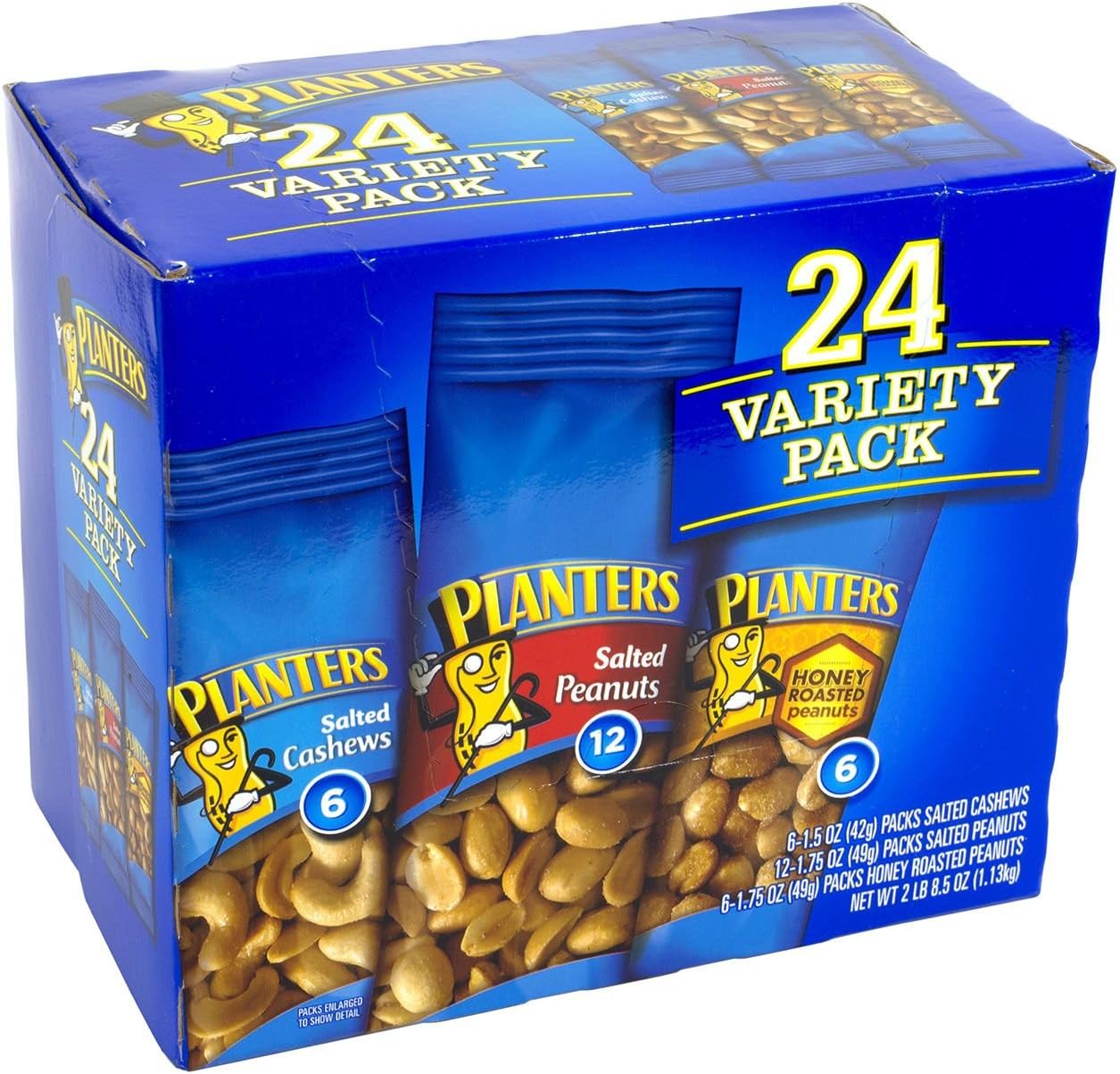 Planters Nut 24 Count-Variety Pack, 2 Lb 8.5 Ounce carrier to shipping international usps, ups, fedex, dhl, 14-28 Day By Dragon Shopping