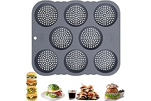 Mini Hamburger Buns: Savor Homemade Delights with Silicone Baking Perfection