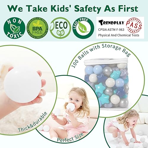 Miniatura 86 de TRENDPLAY Pelotas de bolas de estrella 50, 100, 200, 500, para niños pequeños, formas de pelotas para niños y niñas, diversión, fiesta de Rosa