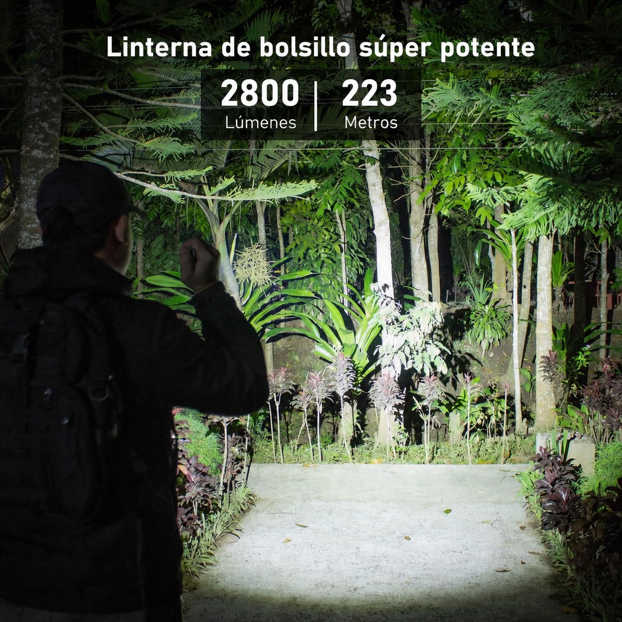 Sofirn SC28 Linterna LED Recargable,Táctica Linternas LED alta Potencia con Estroboscópico Instantáneo,USB-C, Impermeable IPX8, Clip, Ideal para Camping, Senderismo, Emergencias y Seguridad