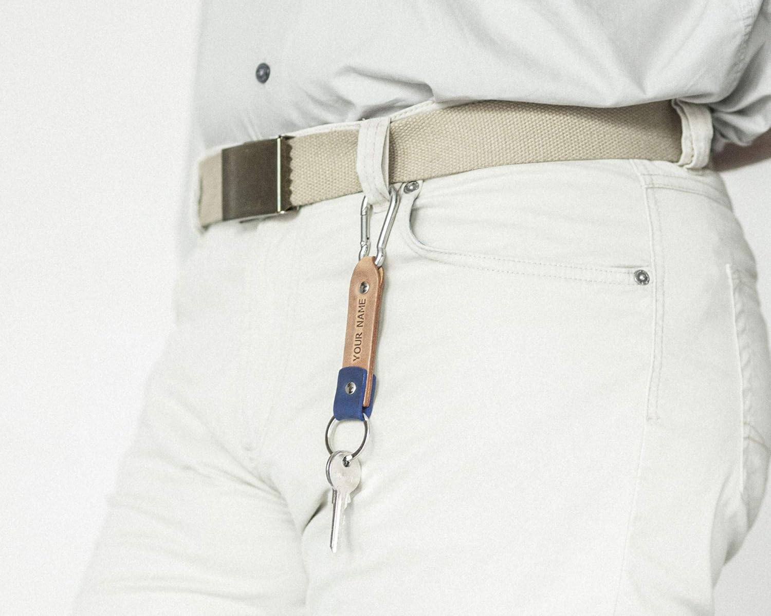 Leather key chain, custom text, initials ring, monogrammed keychain, boyfriend fob holder clip keyring engraved personalized groomsmen gift, Latitude Longitude GPS, stainless steel carabiner hook