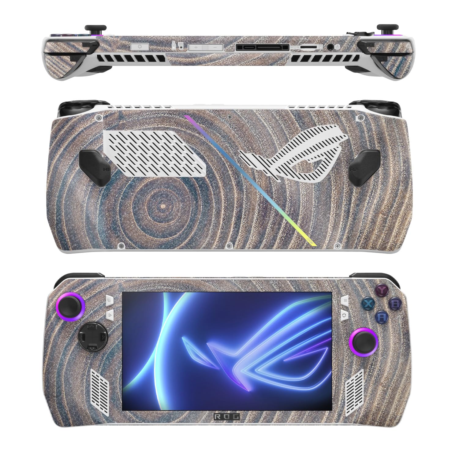 MightySkins Glossy Glitter Skin Compatible with Asus ROG Ally - Lifespan | Protective, Durable High-Gloss Glitter Finish | Easy to Apply, Remove, and Change Styles