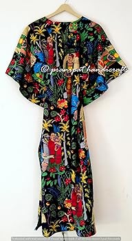 Buy Jaipur Export Quality,Women's Cotton Kaftan Plus Size Maxi Caftan