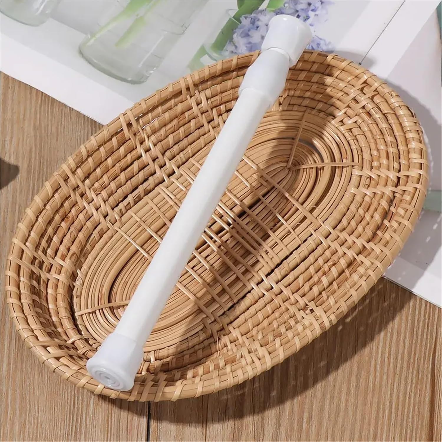Spring Tension Rods 18-110cm Multifunctional Spring Loaded Extendable Rod Adjustable Curtain Telescopic Pole Household Hanging Rods Bathroom Product(40-70cm)