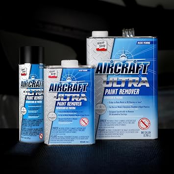 KLEAN-STRIP Aircraft ULTRA Paint Remover - Powerful Aerosol Strips Automotive & Metal Coatings, Visible Lifting, Fast-Acting - 15oz