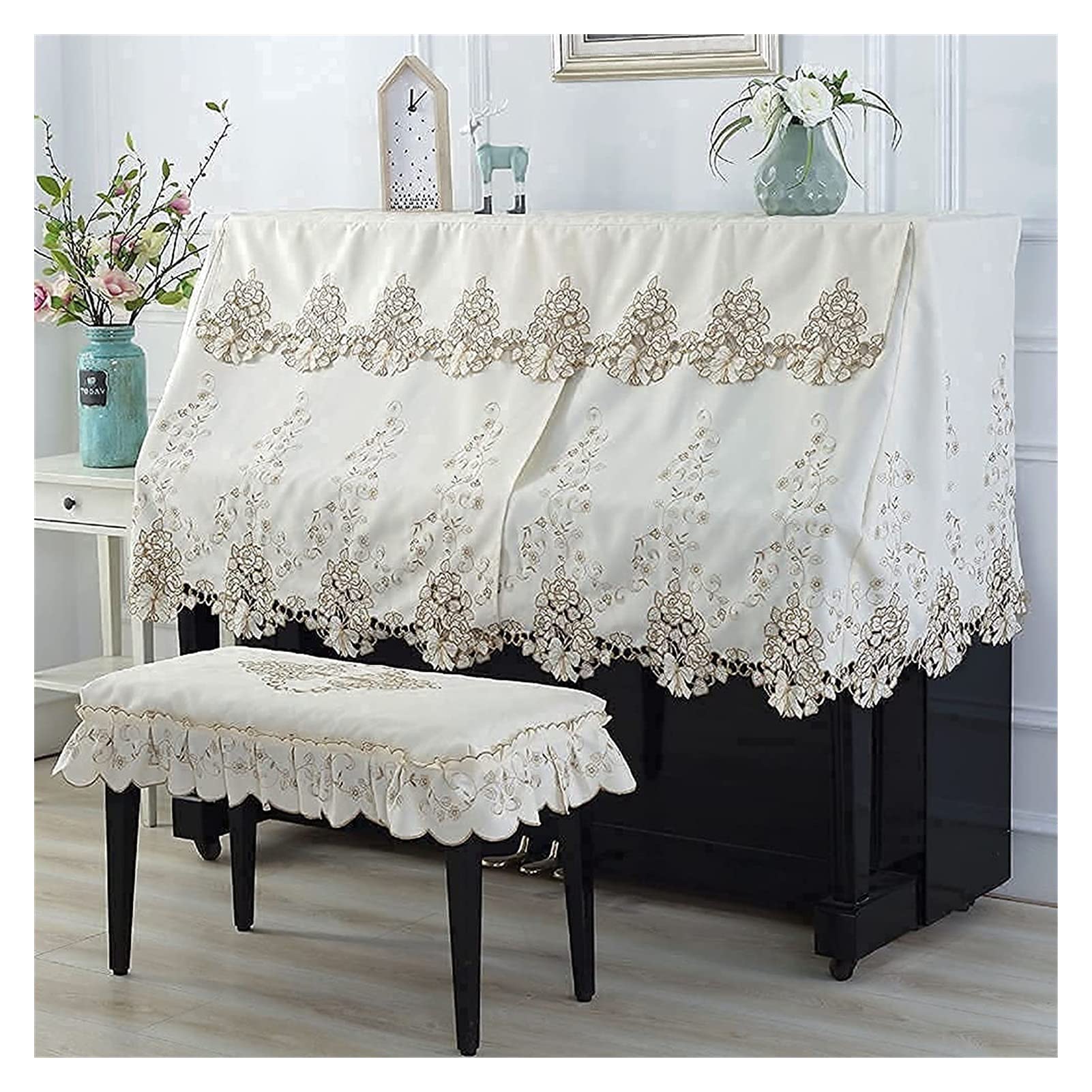 Pokrowiec na pianino, Cover Full European Style Thick Frilled Protective((two seat type))