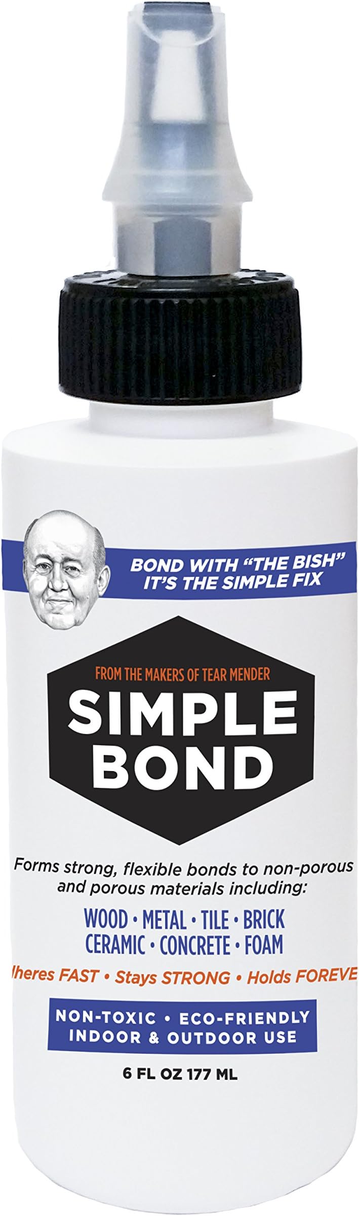 Tear Mender Simple Bond All-Purpose Adhesive, 6 oz Bottle, SB-6-EA