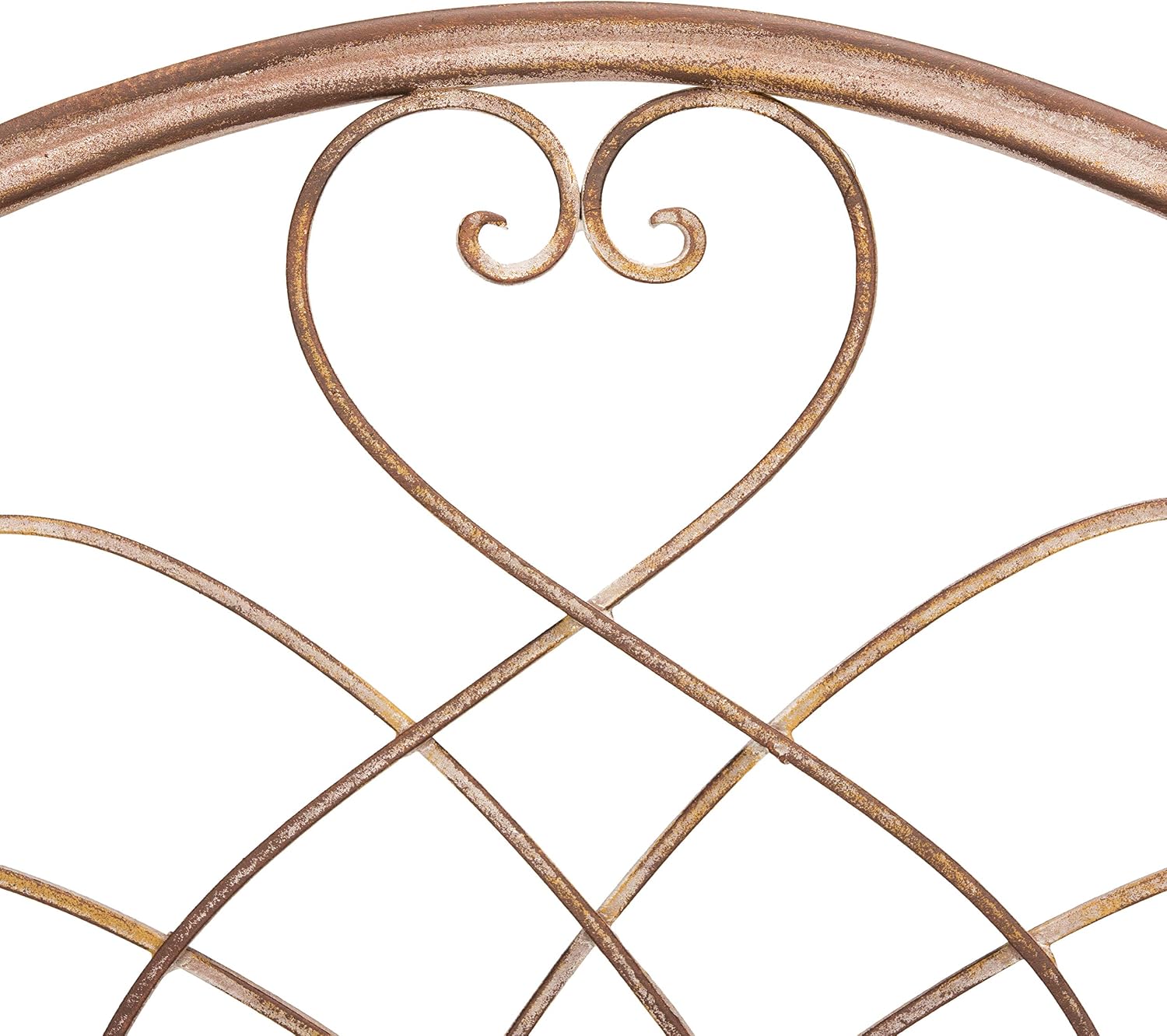 SAFAVIEH Outdoor - Amaris 4-Tier Bakers Rack - Rusty Orange Iron Metal - Vintage Victorian Scrollwork - Ideal for Patio, Deck, Porch, Sunroom, 14.5" W x 25" D x 63" H (PAT5014A)