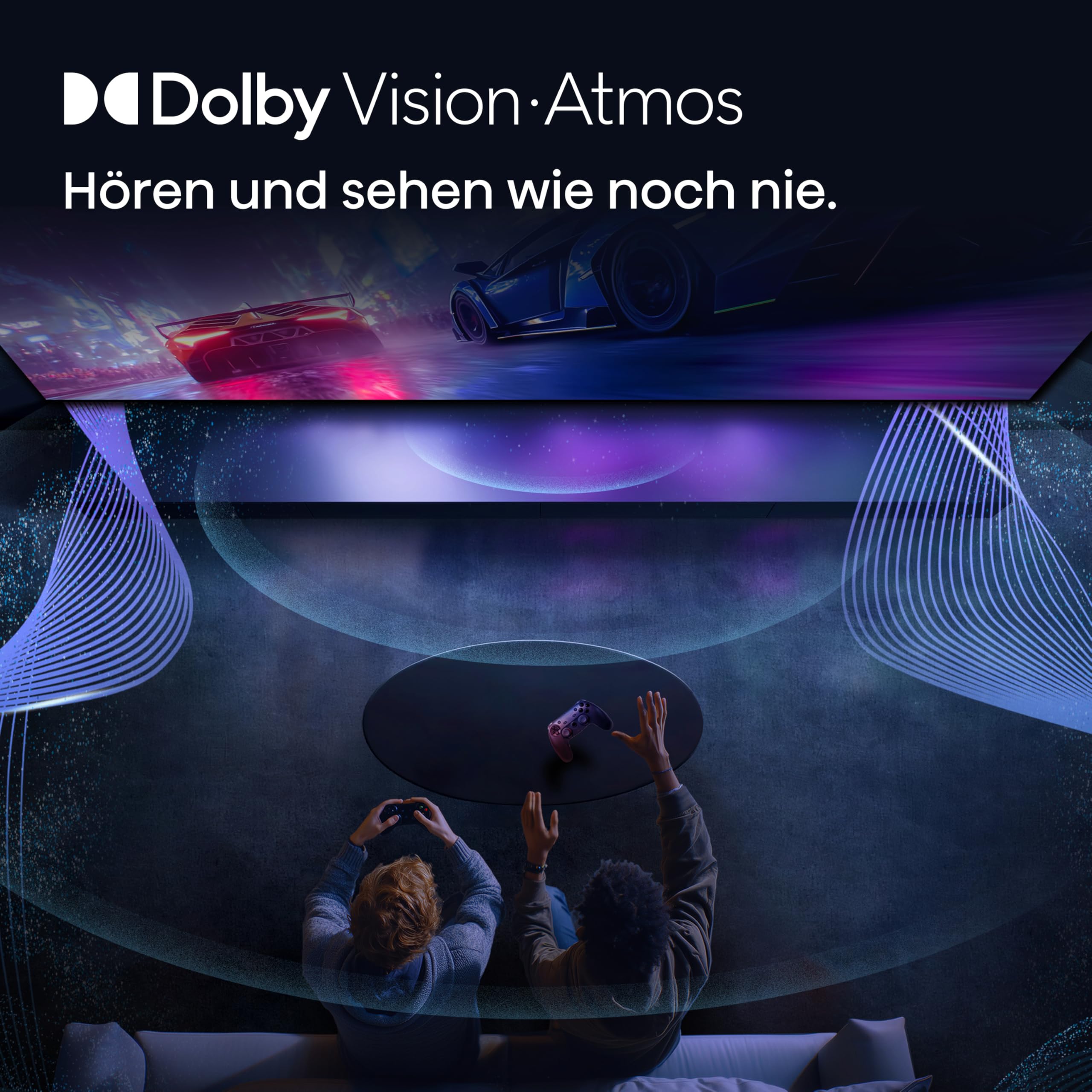 Hisense 65E7DS PRO Fernseher 65 Zoll, 4K UHD QLED, Smart TV, Hi-Concerto, 144Hz Game Mode, Hi-QLED Colour, Dolby Vision.Atmos, Filmmaker Mode, Dolby Audio, DTS Virtual: X, FreeSync Premium [2026]