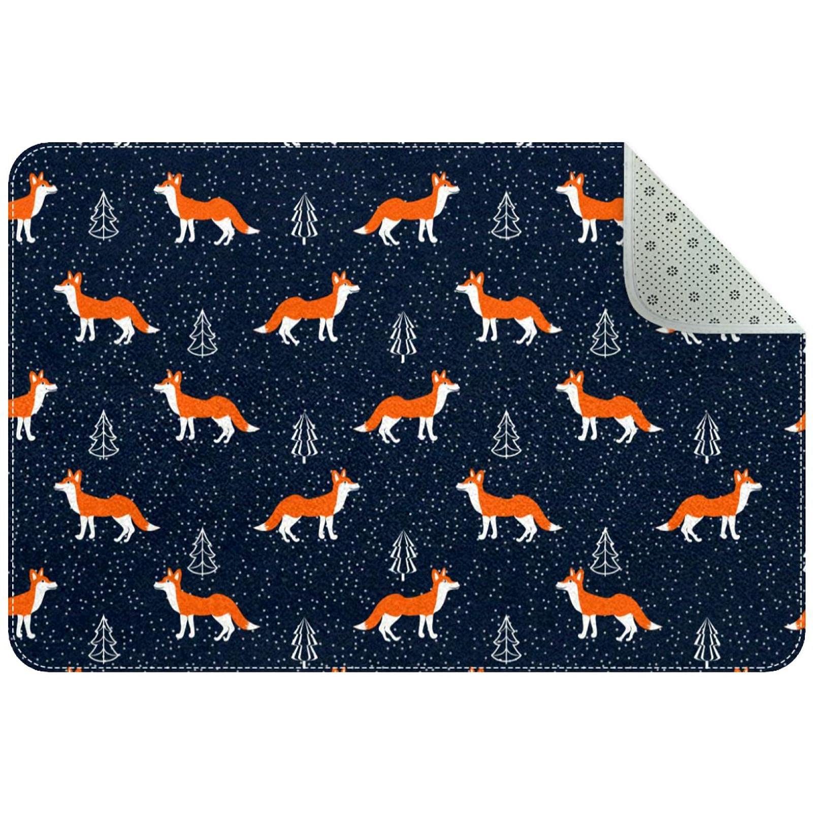 Paillasson renard absorbant et lavable en machine pour entrée de jardin et intérieur chaleureux