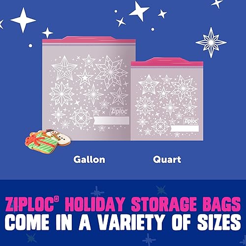 Miniatura 6 de Ziploc - Bolsas de almacenamiento de alimentos de un galón, tecnología Grip 'n Seal para un agarre más fácil, apertura y cierre, 38 unidades,