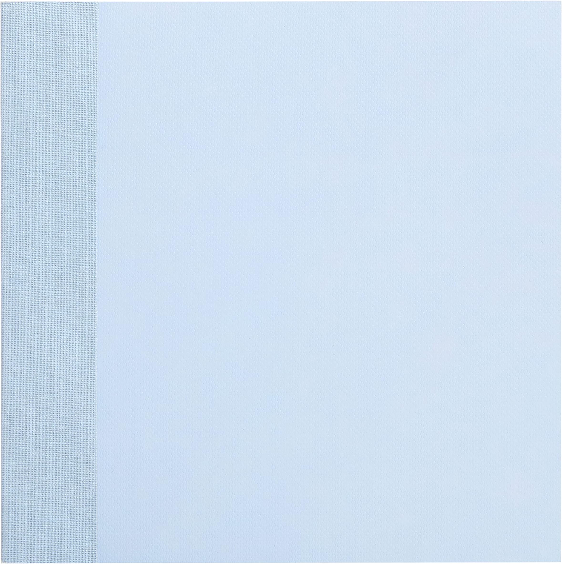 Square Notebook in Bluebell, Journal or a Mini DIY Album, Fabric Spine, Textured Unlined Color Paper, 152 Pages, 5.93" L x 0.40" W x 0.40" H by kikki.K