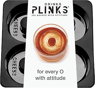 DRINKSPLINKS Silicone Ice Cube Mold Tray - Custom Letter O. Personalized Monogram Big Ice Cube Molds for Whiskey, Bourbon, Cocktails, and Customized Gifts with Initials. Alphabet Mold for Every Name.