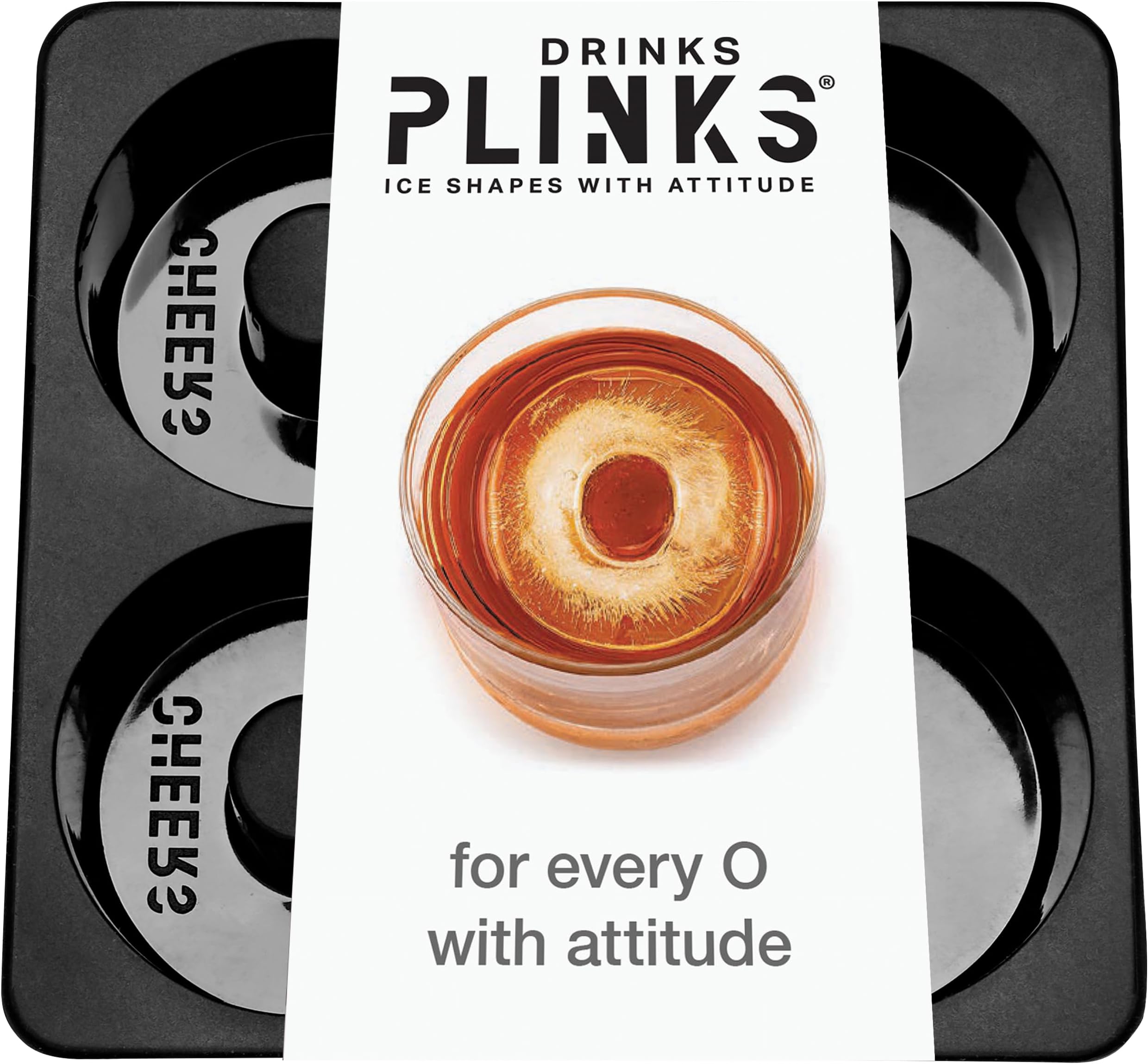 DRINKSPLINKS Silicone Ice Cube Mold Tray - Custom Letter O. Personalized Monogram Big Ice Cube Molds for Whiskey, Bourbon, Cocktails, and Customized Gifts with Initials. Alphabet Mold for Every Name.