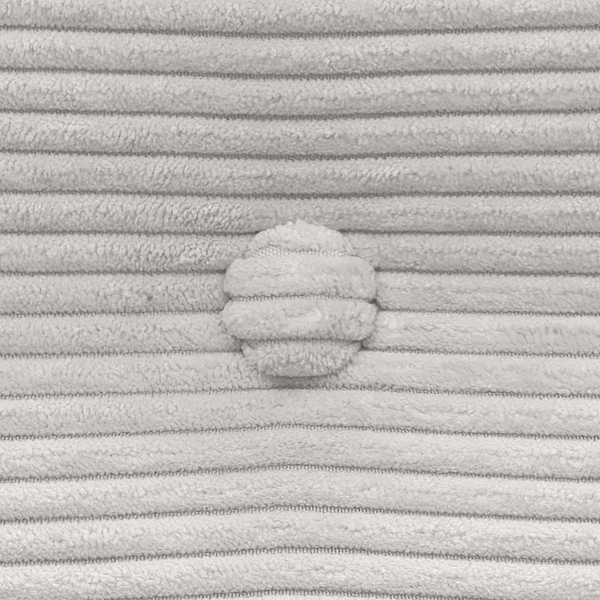 DHOME Tête de Lit en Velours cótele Unie avec Boutons et Pieds Haut de Gamme Moderne Tête de Lit Capitonnée Lit de Luxe Chambre Rembourrée (Blanc OS, 160cm)