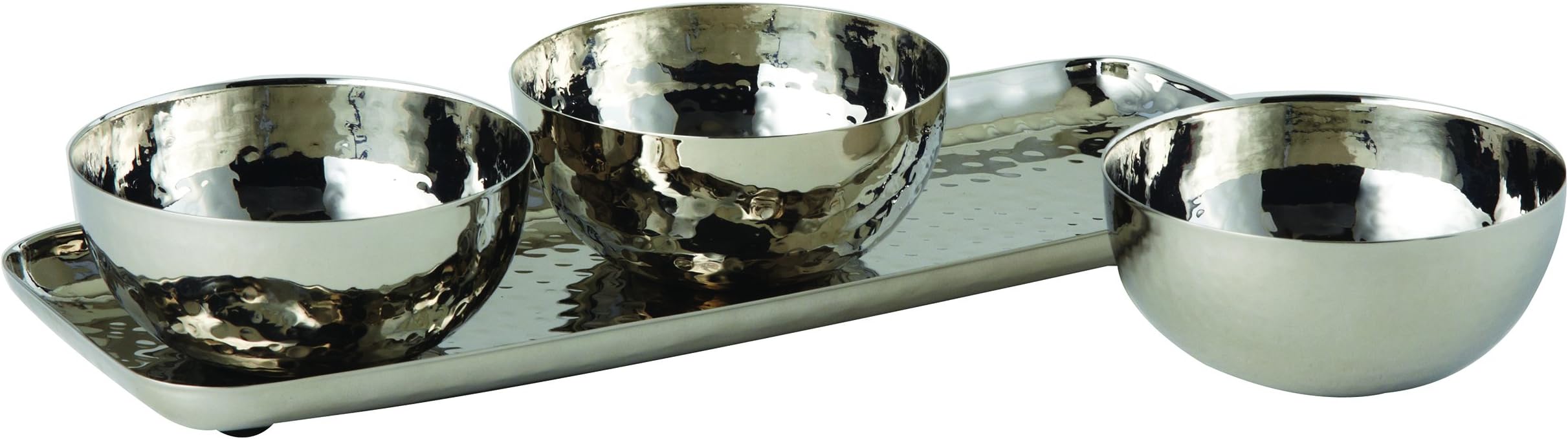 Amazon.com: Hammered Tray & 3 Small Bowls : Home & Kitchen