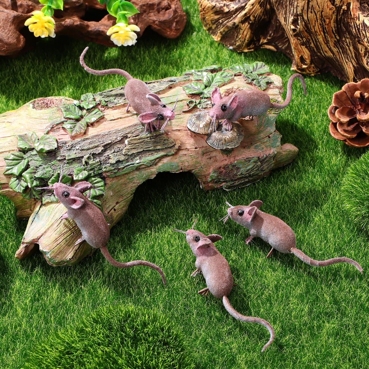 Amazon.com: VICASKY 5pcs Mouse Ornaments Miniature Figures Tiny